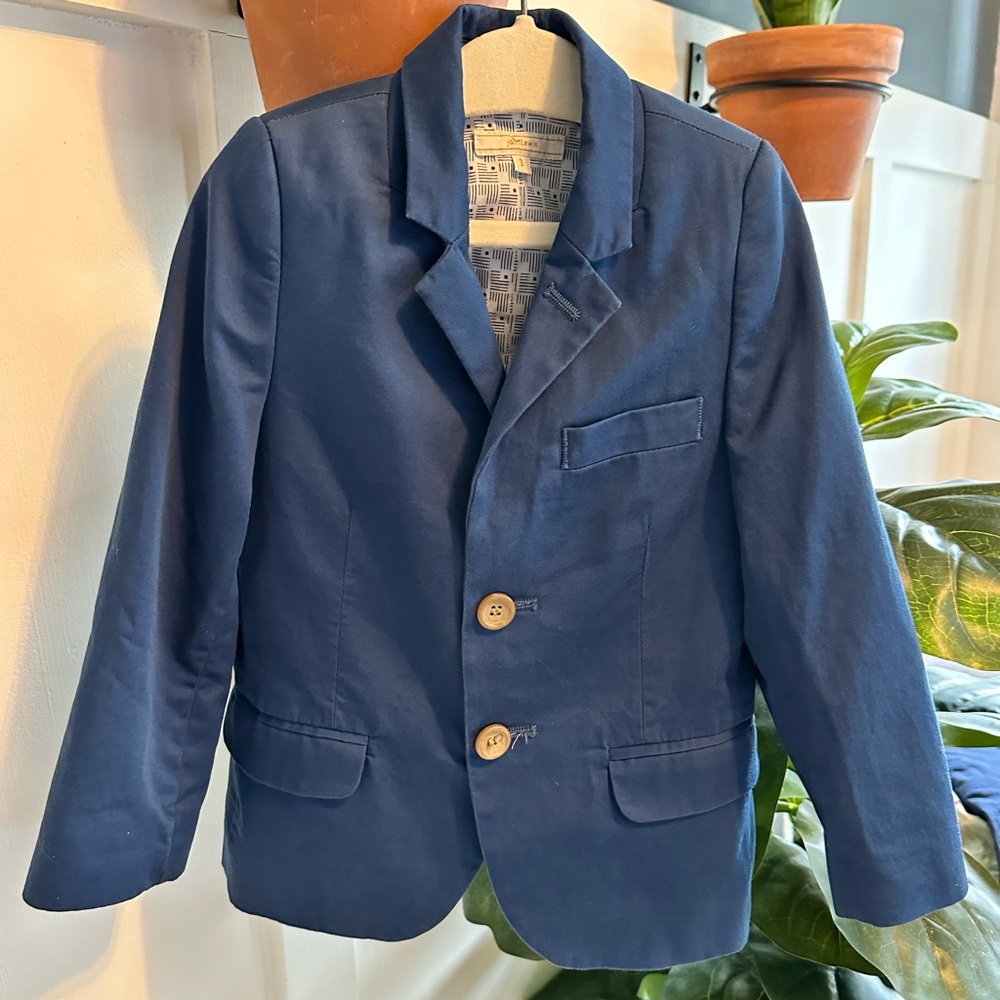 John Lewis 3T Blue Cotton Blazer